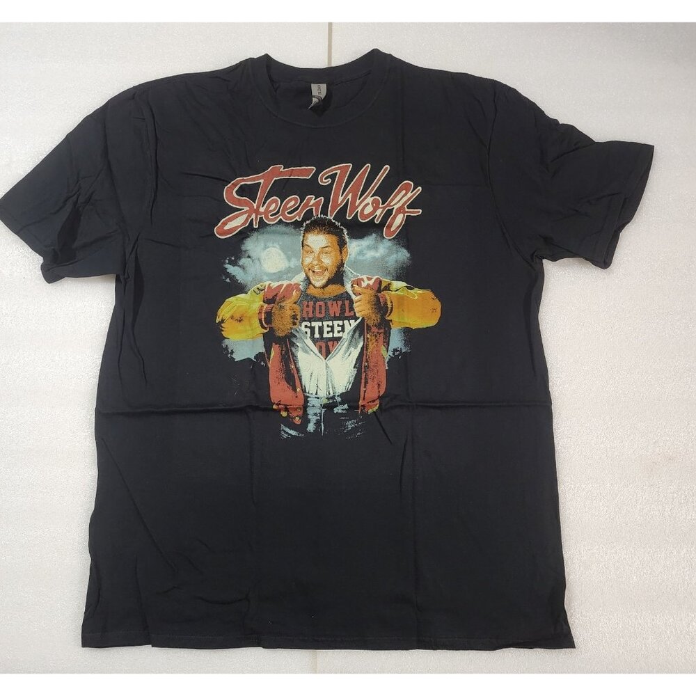 Pro Wrestling Crate Steen Wolf Kevin Owens Black T-Shirt XL Gildan Softstyle